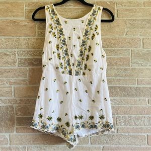 Free People Embroidered Romper